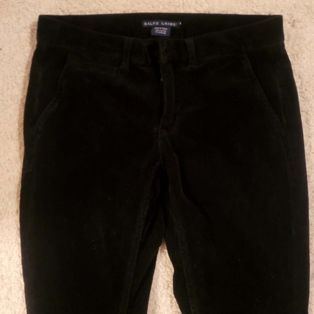 Ralph Lauren Black Corduroy Jeans Size 4